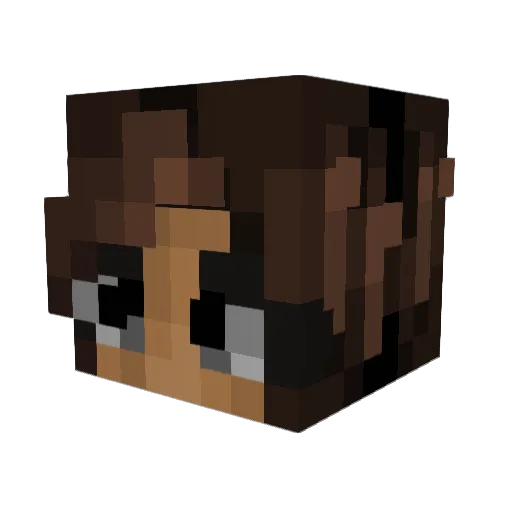 SunnySweater Minecraft avatar head, 3D render