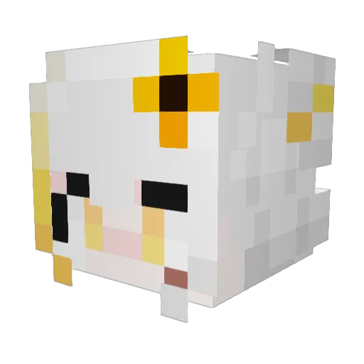 SunnyVT Minecraft avatar head, 3D render