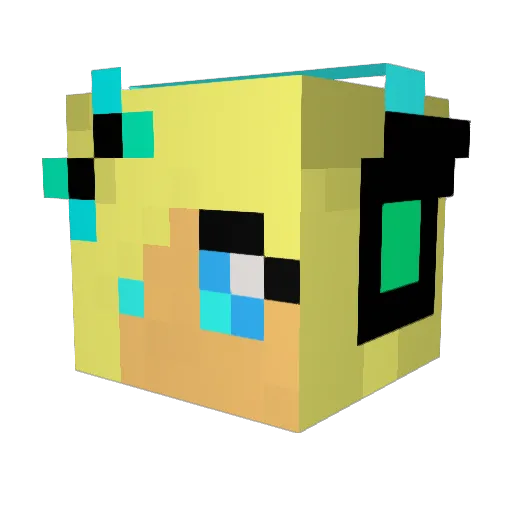 Sunny_77 Minecraft avatar head, 3D render