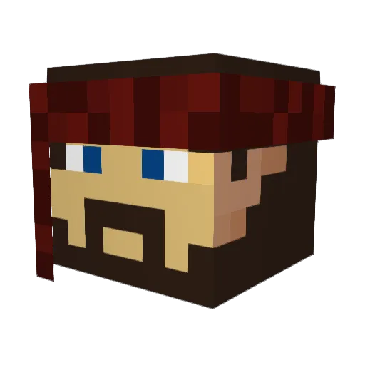 Sunny_Blunt Minecraft avatar head, 3D render