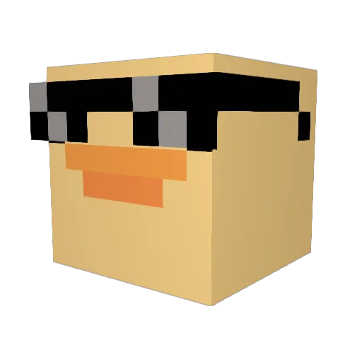 Sunny_D_3 Minecraft avatar head, 3D render