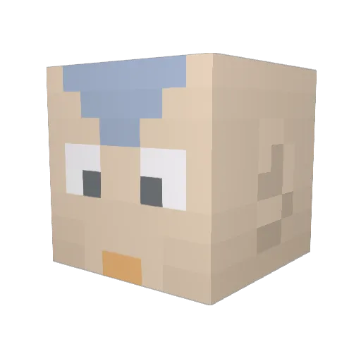 Sunny_Dizzle Minecraft avatar head, 3D render