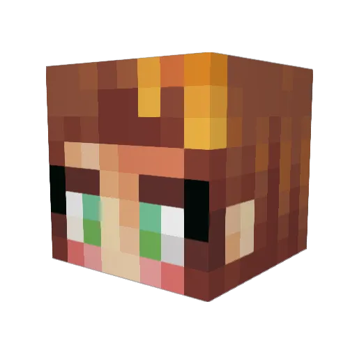 Sunny_Skyes Minecraft avatar head, 3D render