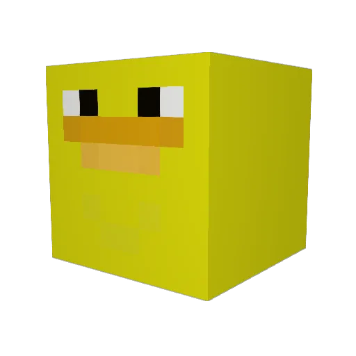 Sunnybe1 Minecraft avatar head, 3D render
