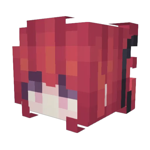 Sunnylos Minecraft avatar head, 3D render
