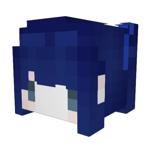 Sunnynine Minecraft avatar head, 3D render
