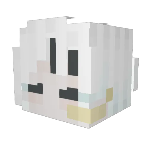 Sunnyside1up Minecraft avatar head, 3D render