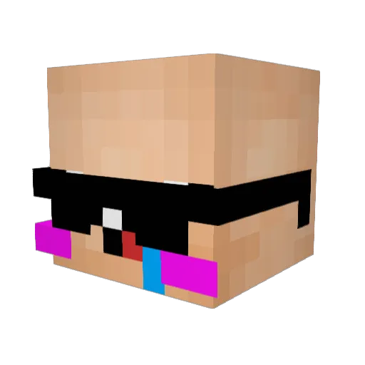 Sunnyyy_ Minecraft avatar head, 3D render