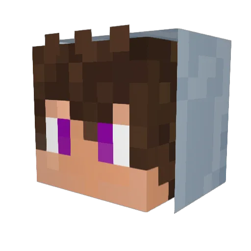 Sunnyzera Minecraft avatar head, 3D render
