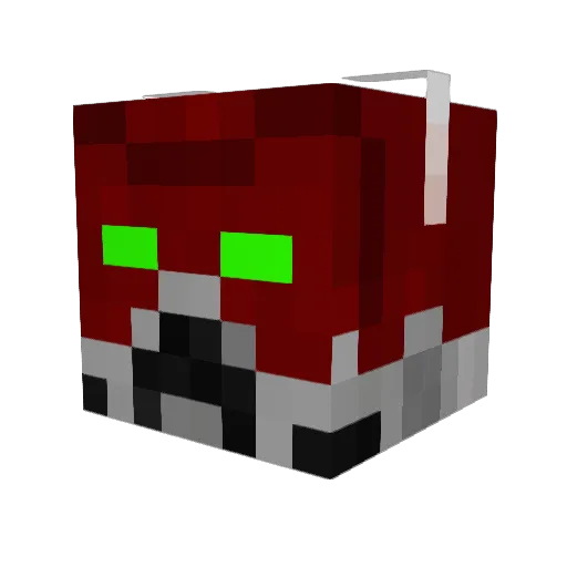 Sunoccard Minecraft avatar head, 3D render
