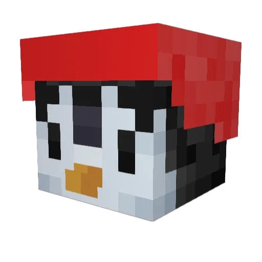 Sunoger Minecraft avatar head, 3D render
