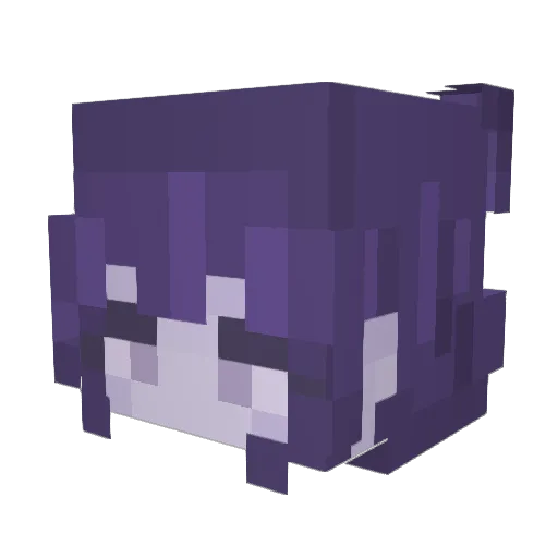 Sunpaai Minecraft avatar head, 3D render