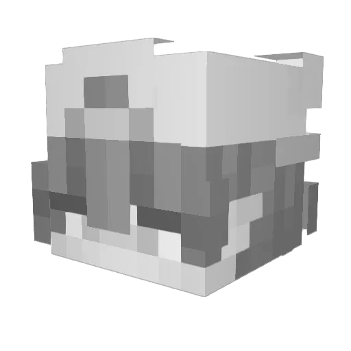 Sunr1sin Minecraft avatar head, 3D render
