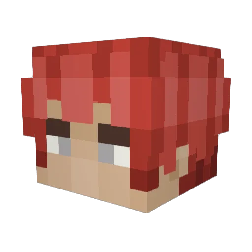 Sunrakuu01 Minecraft avatar head, 3D render