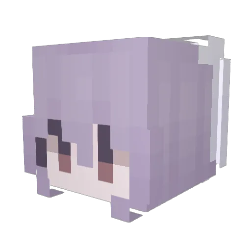 SunrayWang Minecraft avatar head, 3D render