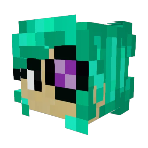 SunrazeX Minecraft avatar head, 3D render