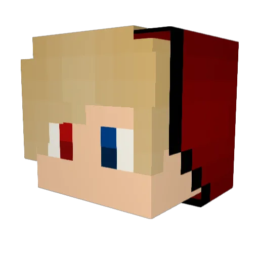 Sunrise0102 Minecraft avatar head, 3D render