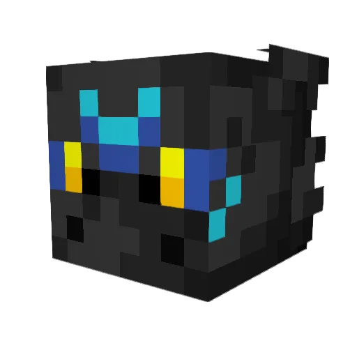 Sunrise_fire Minecraft avatar head, 3D render