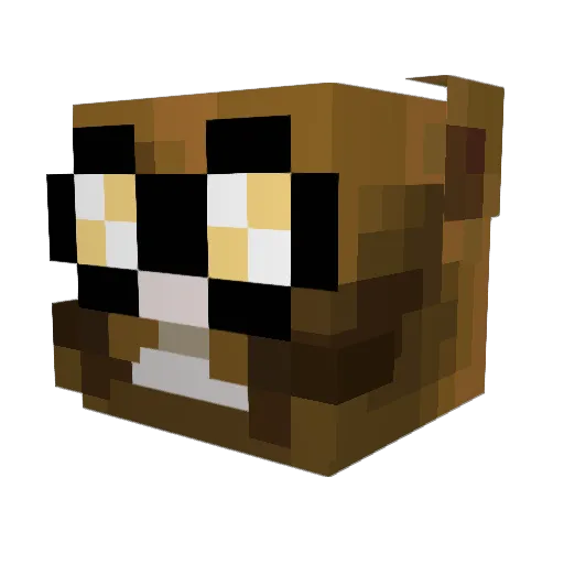 SunsTzu Minecraft avatar head, 3D render