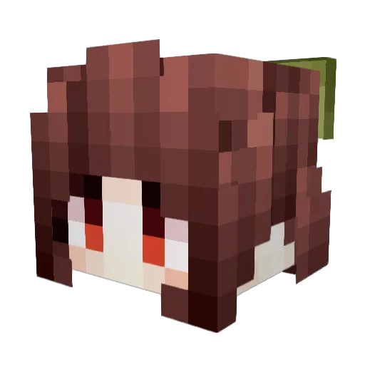 Sunset1SS Minecraft avatar head, 3D render