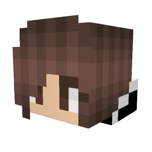 SunsetCH12 Minecraft avatar head, 3D render