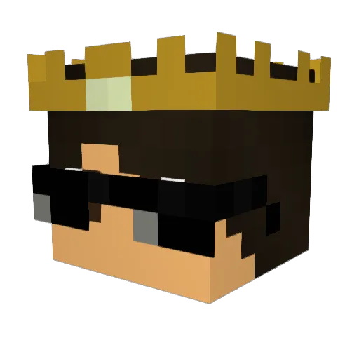 SunsetLynsey Minecraft avatar head, 3D render