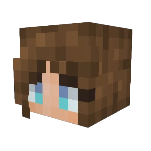 SunsetMagic Minecraft avatar head, 3D render