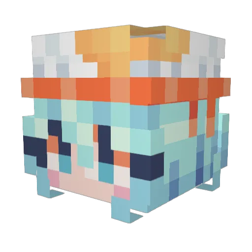 SunsetOnJupiter Minecraft avatar head, 3D render