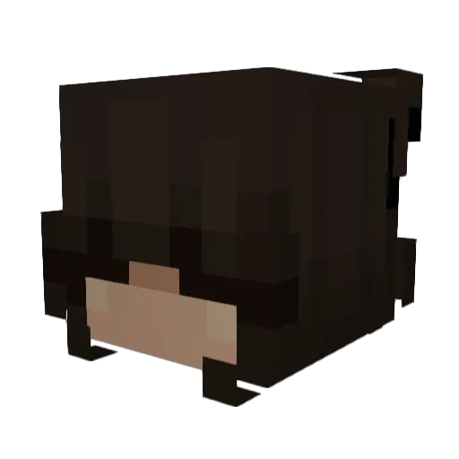 SunsetStacy Minecraft avatar head, 3D render