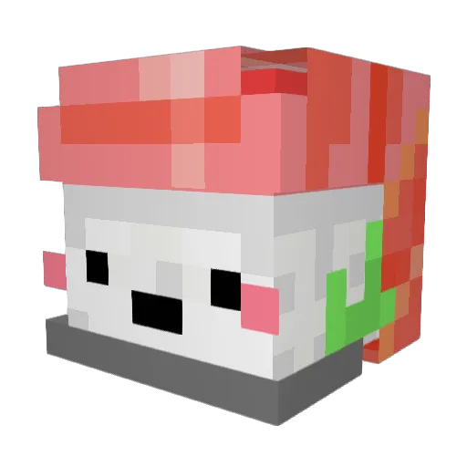 Sunshine1122 Minecraft avatar head, 3D render