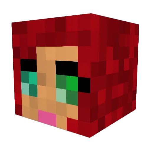 SunshineSquirrel Minecraft avatar head, 3D render