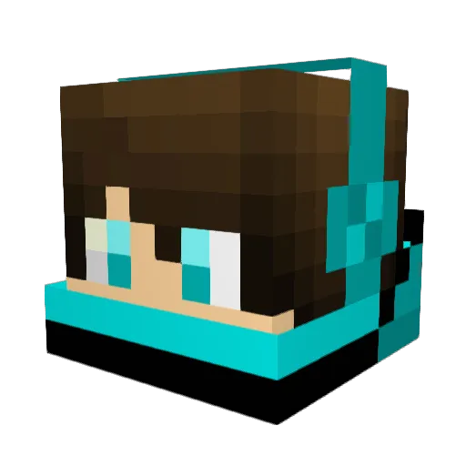SunshinyWig6777 Minecraft avatar head, 3D render