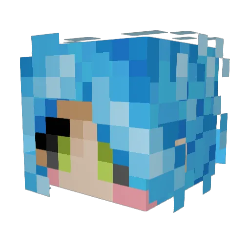 SunstarHollow Minecraft avatar head, 3D render