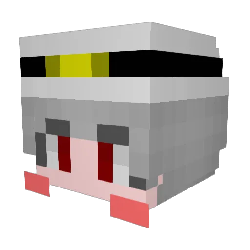 Sunsu_ Minecraft avatar head, 3D render
