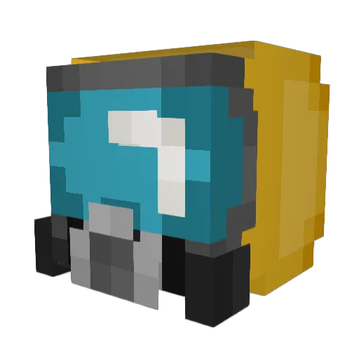 Sunty_XL Minecraft avatar head, 3D render