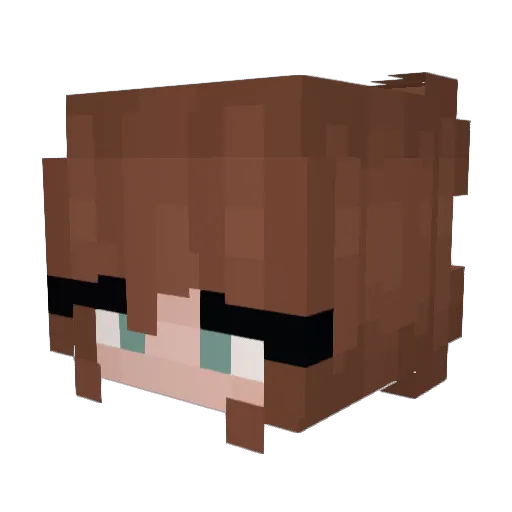 Sunvael Minecraft avatar head, 3D render