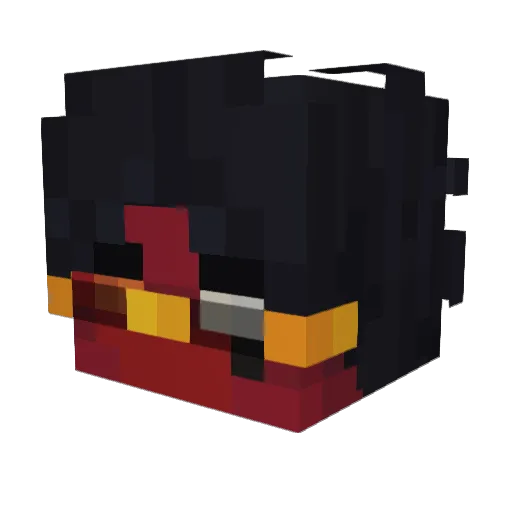 Sunviiiik_AEGS Minecraft avatar head, 3D render
