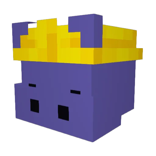 Sunwrek Minecraft avatar head, 3D render