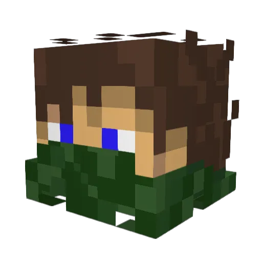 Sunzi_99 Minecraft avatar head, 3D render