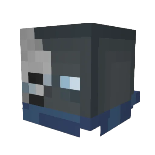 Sunzxm Minecraft avatar head, 3D render