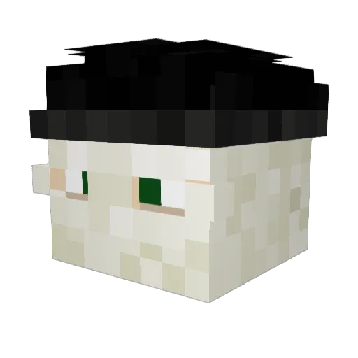 SuomiVede Minecraft avatar head, 3D render