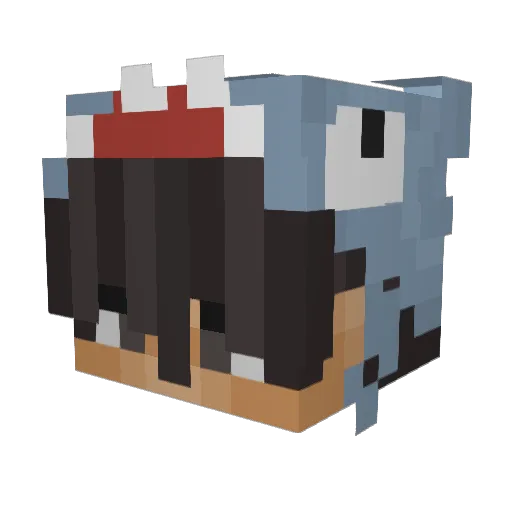 SuoperMagOstern Minecraft avatar head, 3D render