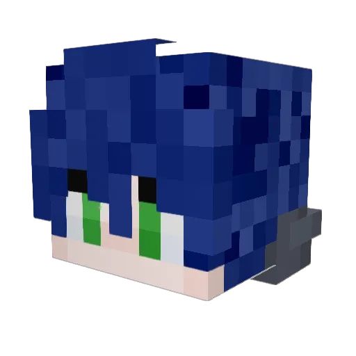 Suoww Minecraft avatar head, 3D render