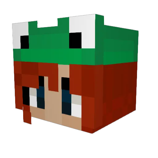 SuoypALT Minecraft avatar head, 3D render