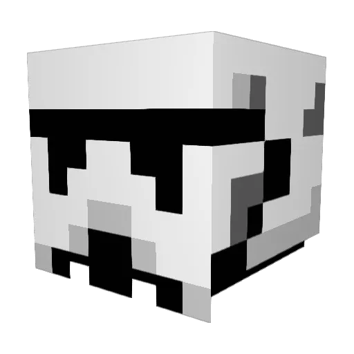 Sup3rU Minecraft avatar head, 3D render