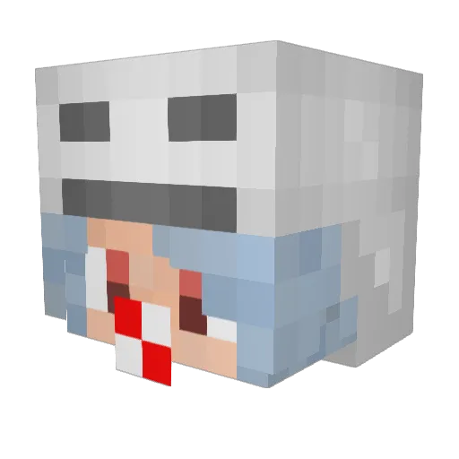 Sup3rb4by Minecraft avatar head, 3D render