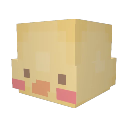 Sup3rma1ka Minecraft avatar head, 3D render