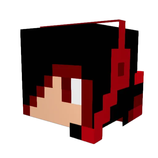 SupFire_233 Minecraft avatar head, 3D render