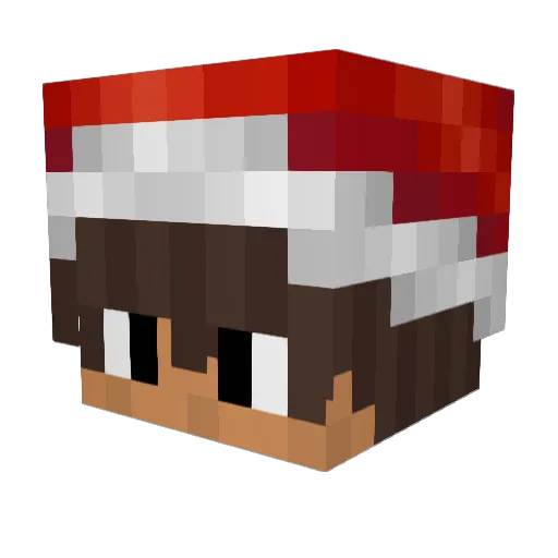 SupFoo00 Minecraft avatar head, 3D render