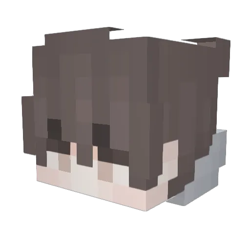 SupMata Minecraft avatar head, 3D render